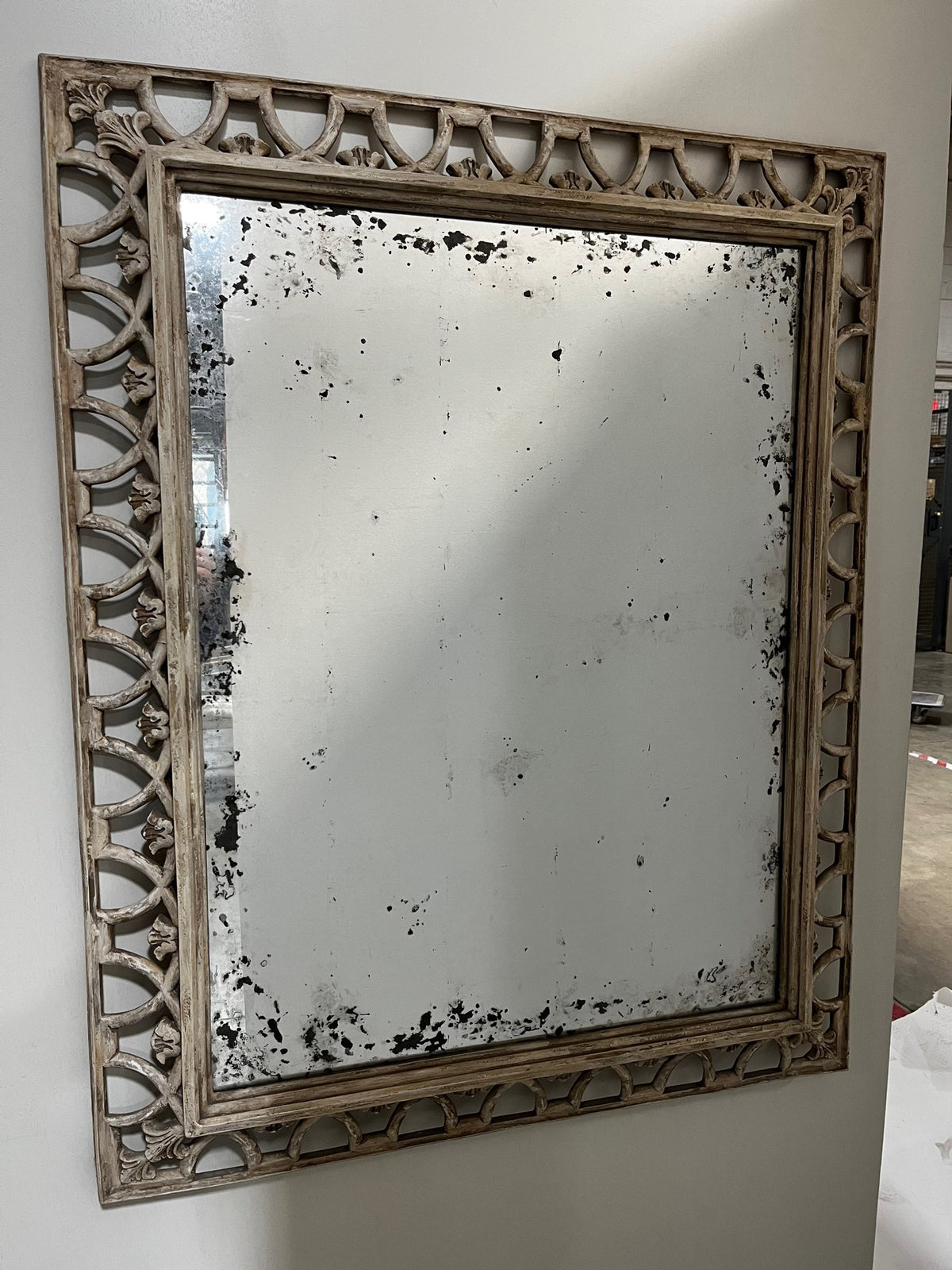 Niermann Weeks Polonaise Antiqued Resin and Wood Mirror