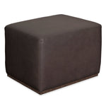 Rex Rectangular Leather Ottoman w/ Metal Base from Restoration Hardware- 3 Available