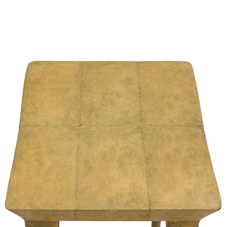 French Modern Veneered Shagreen Bench by R and Y Augousti
