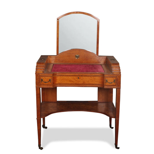 Rare Antique Inlaid Satinwood Ladies Writing Table