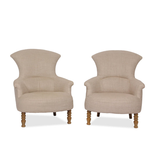 Restoration Hardware Josephine Chairs, Pair of