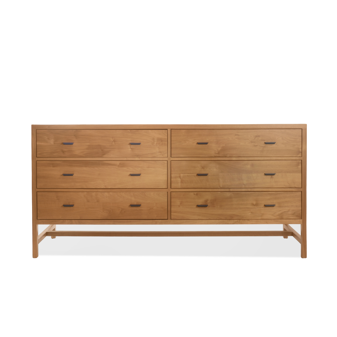 Room and Board Berkeley Six Drawer Walnut Dresser