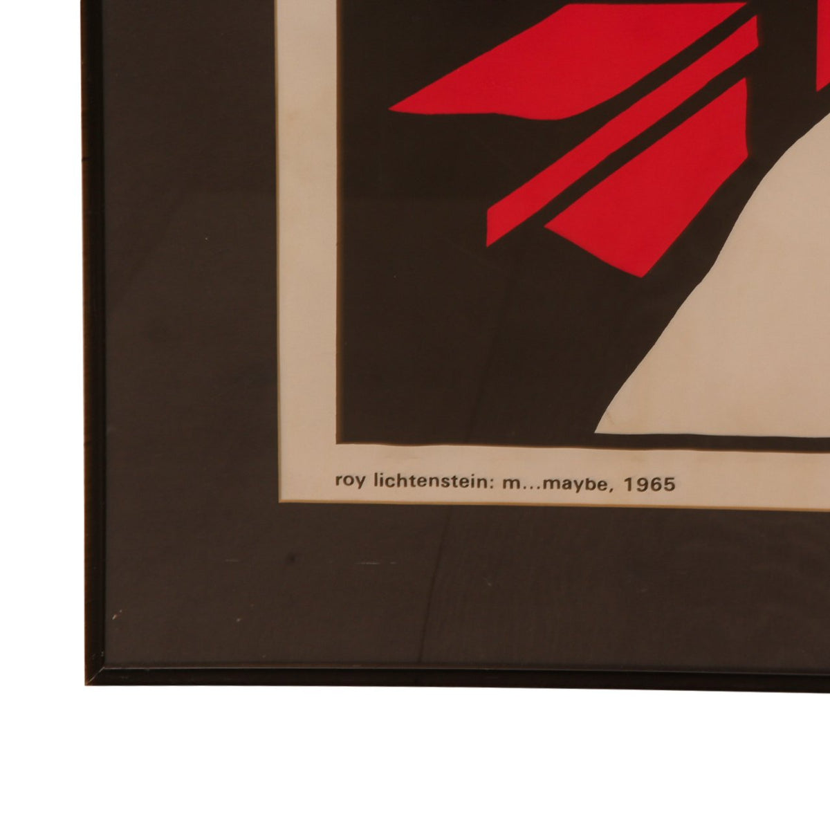 Roy Lichtenstein Lithograph Print Framed Pop Art  Poster M-Maybe 1965