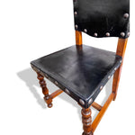 Vintage Portuguese Oak 18th Century Style Dining Chairs C1970s, Set of 10