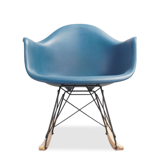 Eames Molded Plastic Armchair, Rocker Base from Herman Miller