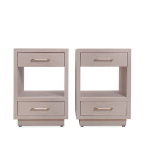 Interlude Home Taylor Small Bedside Chests, Pair of (New Condition)