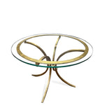 Gilt Round Iron Table By Roger Thibler