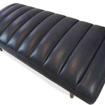 Arteriors Christophe Indigo Leather Refinery Bench