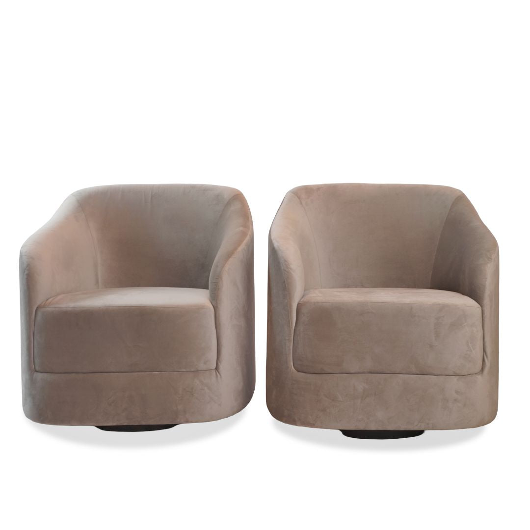 Roberta Schilling NINHO SWIVEL CHAIRS, Pair of
