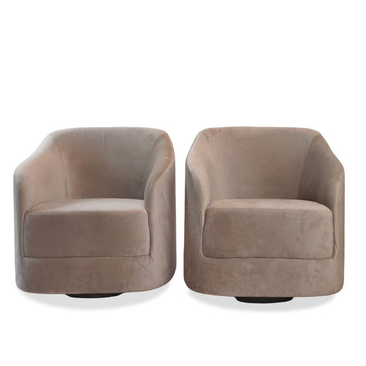 Roberta Schilling NINHO SWIVEL CHAIRS, Pair of