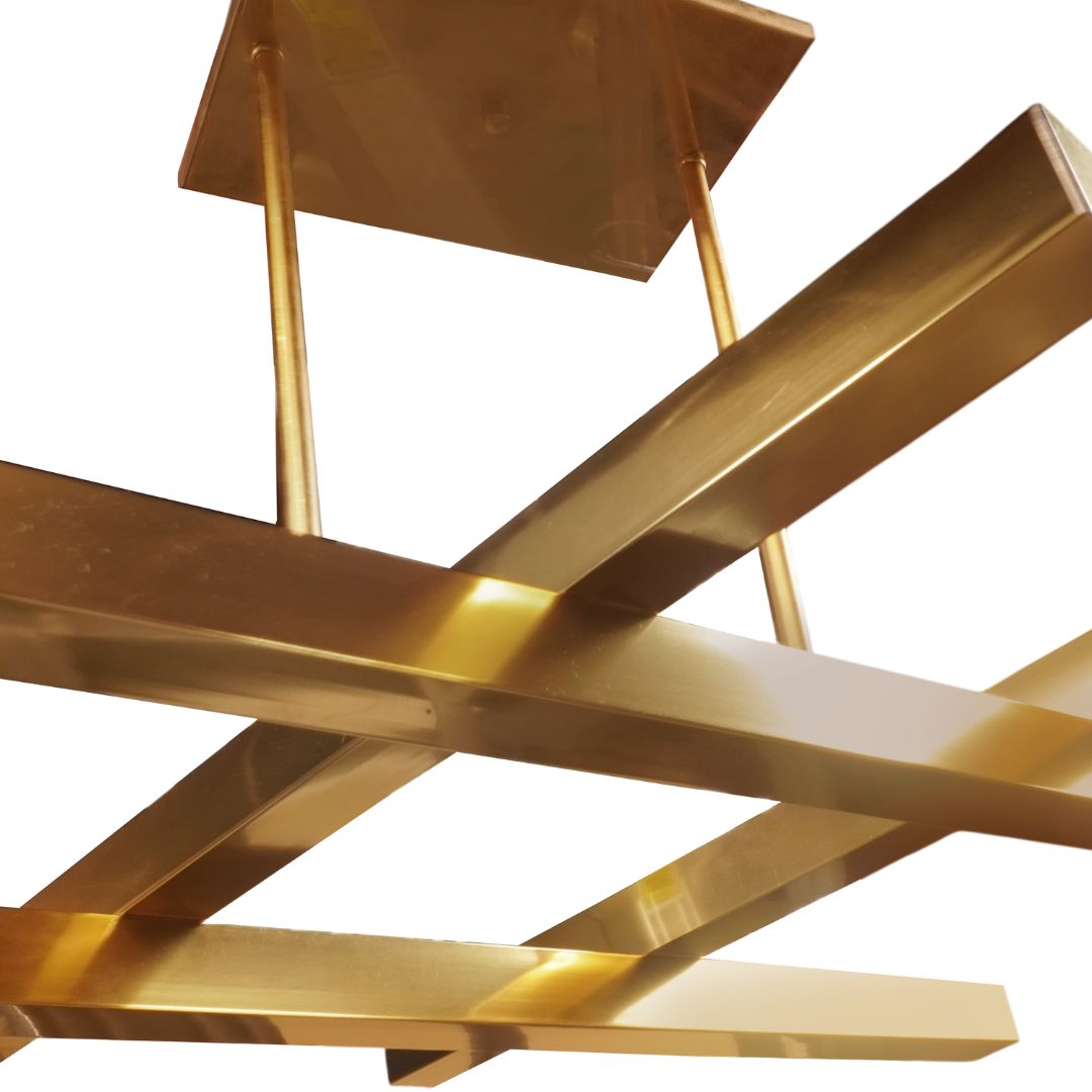 Modulightor CH07 - Quadron Chandelier bY PAUL RUDOLPH
