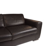 Maurice Villency Modern Leather Sectional Sofa