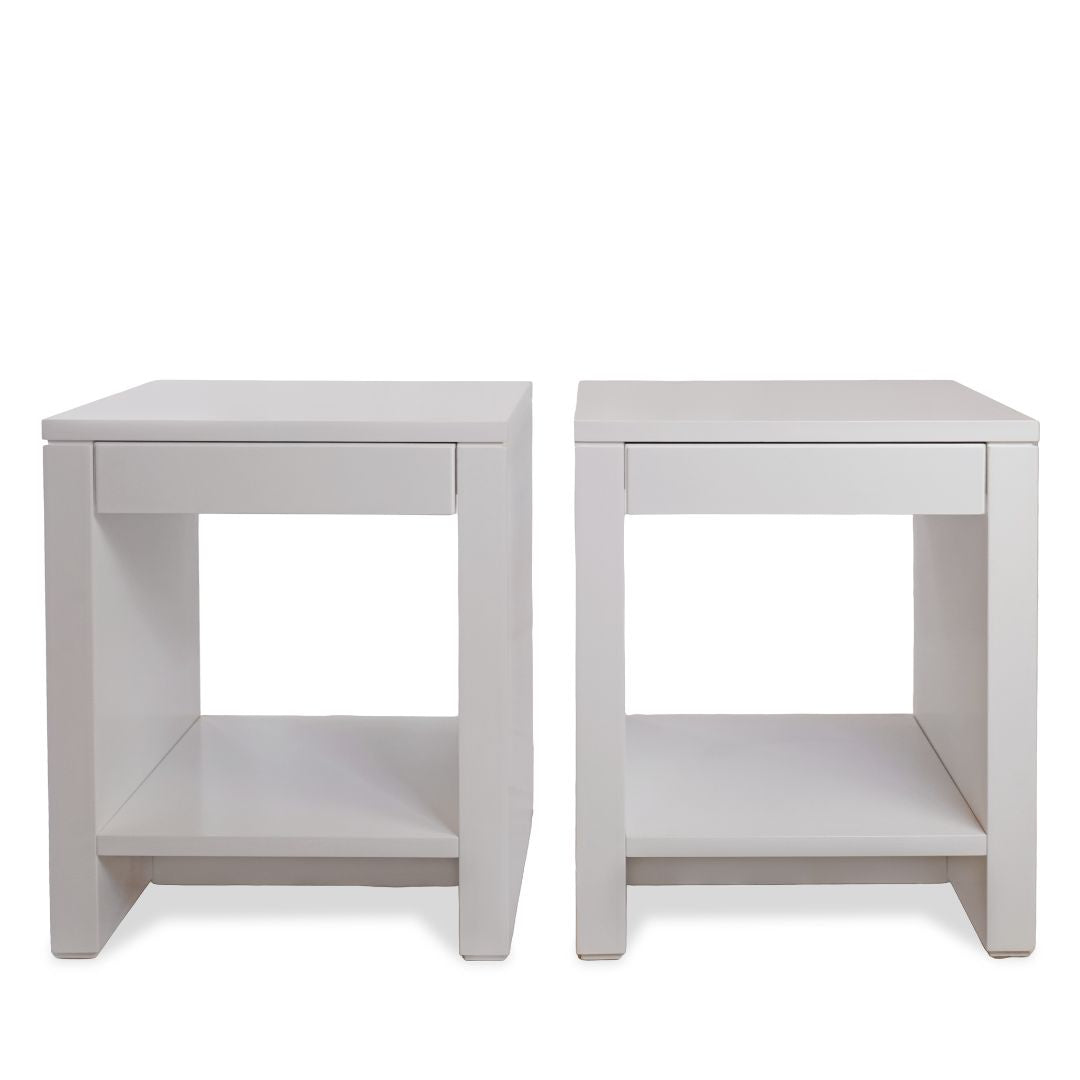 Villa & House Morgan 1 Drawer Side Tables, Pair of