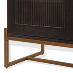 Article Oscuro Media Cabinet Black and Bronze