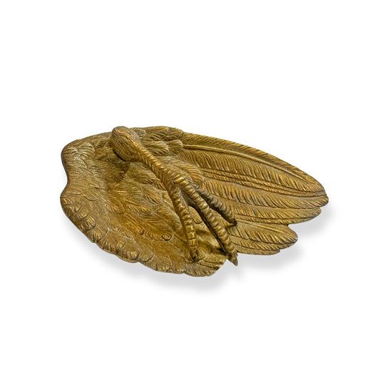 Vintage Brass Eagle with Claw Dish