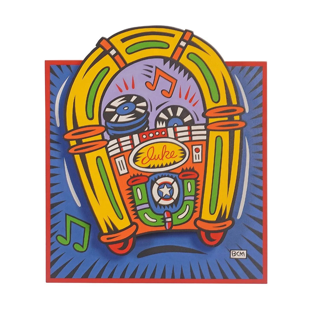 Burton Morris Juke Box Pop & Gumball Pop Artwork, 1999, Pair Of