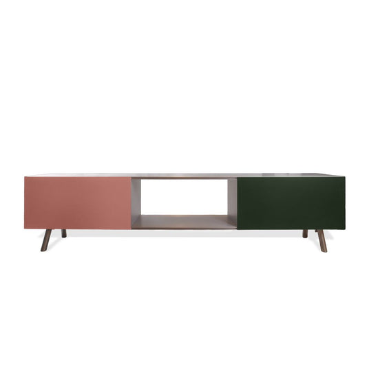 Vitra Kast Cabinet Sideboard in Pink and Dark Green by Maarten van Severen