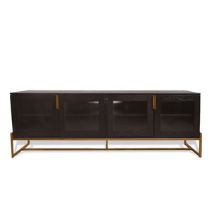 Article Oscuro Media Cabinet Black and Bronze