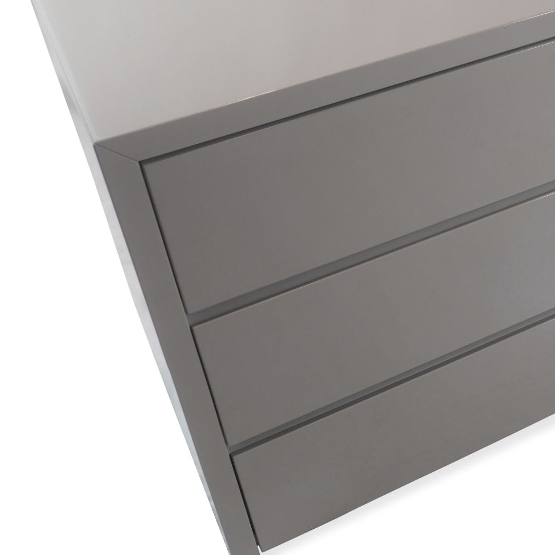 Mobital Blanche High Gloss Stone Double Dresser