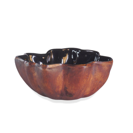 Vintage Ellen Evans Art Pottery Sculpted Seashell Bowl 1996