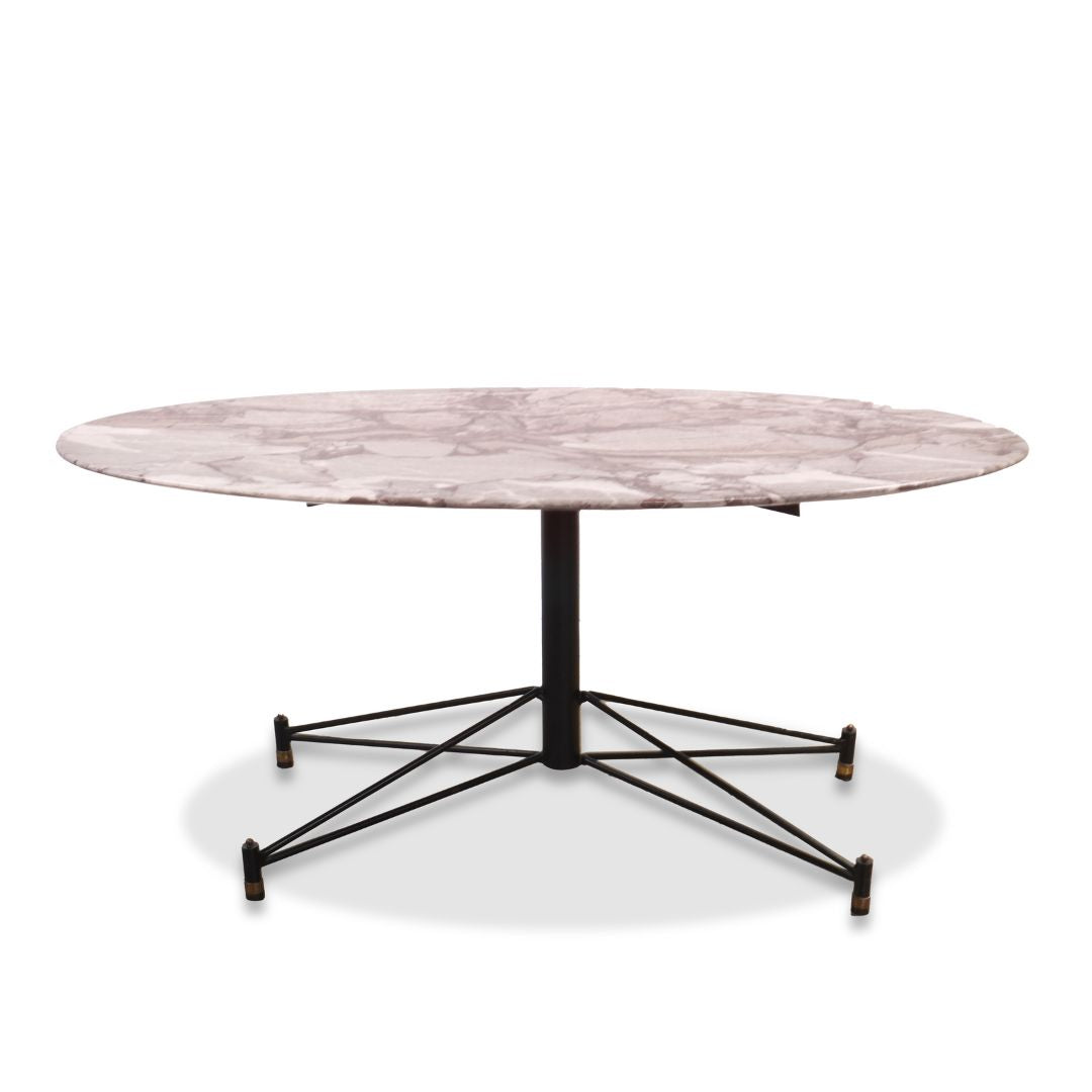 Vintage Italian Osvaldo Borsani Style Mid Century Marble Coffee Table, C1960s