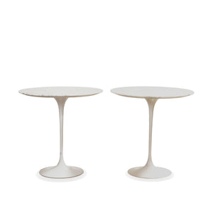 Knoll Saarinen Round Side Table by Eero Saarinen, Pair of