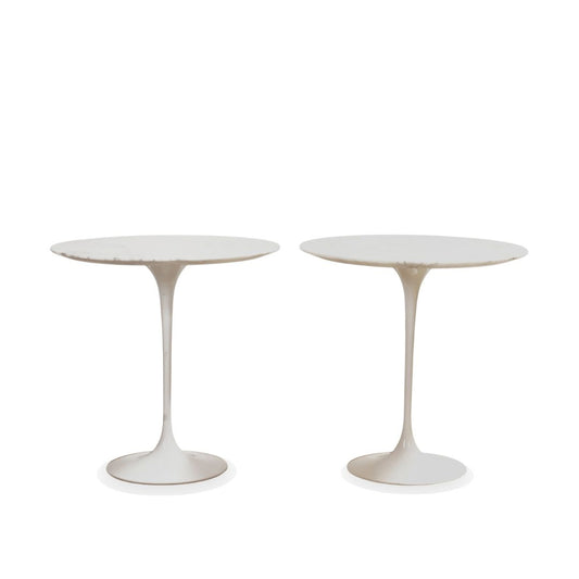 Knoll Saarinen Round Side Table by Eero Saarinen, Pair of