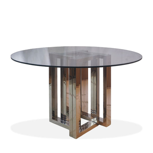 Vintage Modern Pace Glass Dining Table