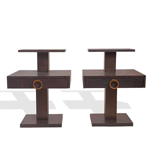 Lane Stacked End Bedside Tables, Pair of
