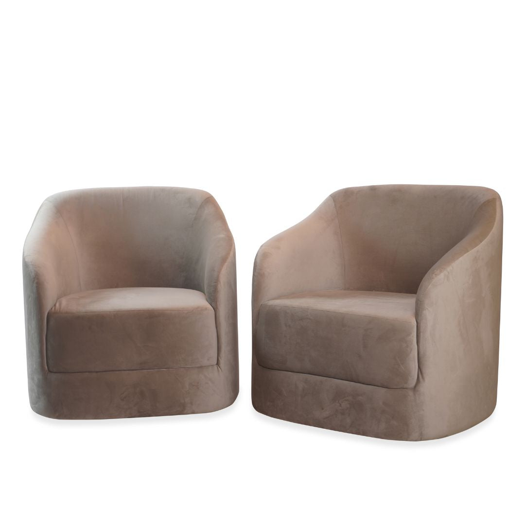 Roberta Schilling NINHO SWIVEL CHAIRS, Pair of