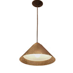 Ron Rezek Modern Steel and Zinc Hanging Lamp, c.1980