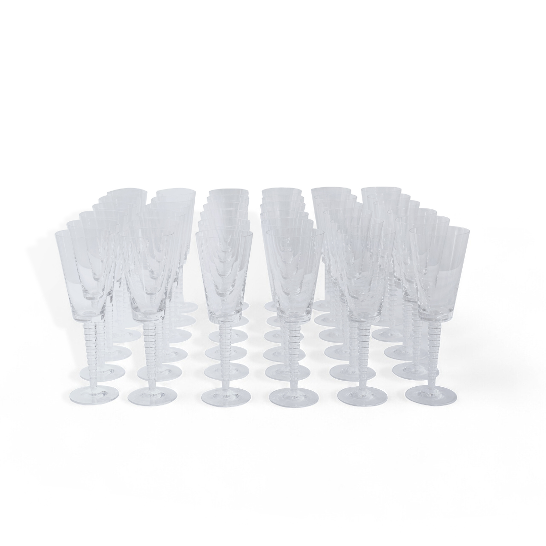 Steuben Crystal All Purpose Evening Goblets, Set of 36