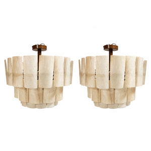 Made Goods Marjorie Resin Chandeliers, Pair of