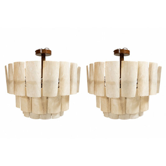 Made Goods Marjorie Resin Chandeliers, Pair of