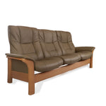 Stressless Buckingham 3 Seat Sofa and Ottoman