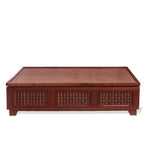 Moursharaby Syrian Style Hand Carved Custom Bench from Morocco