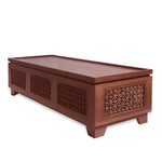 Moursharaby Syrian Style Hand Carved Custom Bench from Morocco