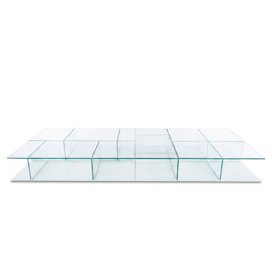 Cassina MEX Large Glass Coffee Table by Piero Lissoni