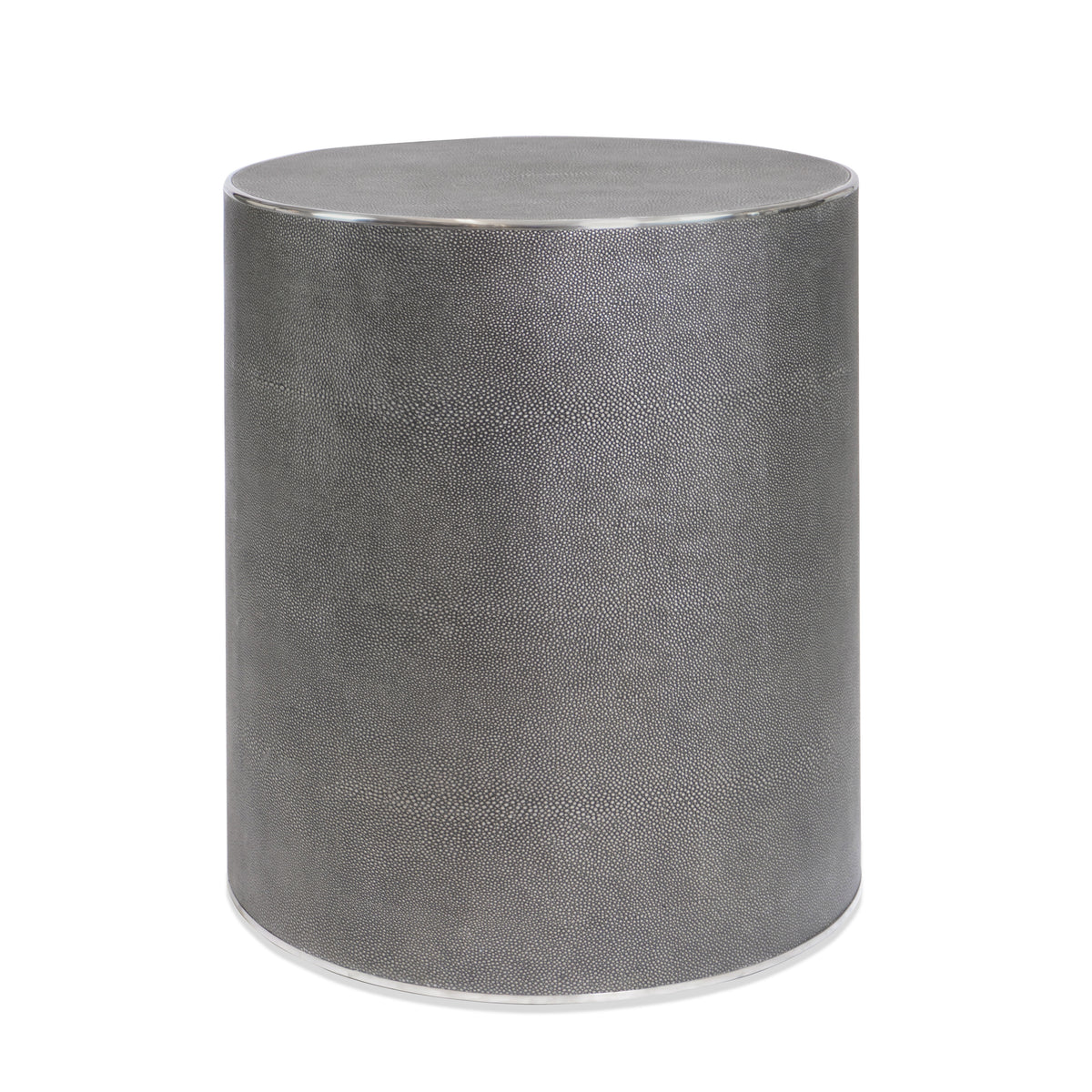 Saunderson Shagreen Plinth Round Side Table from Restoration Hardware