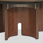 Italian Saporiti Round Birdseye Maple Coffee Table By Giovanni Offredi