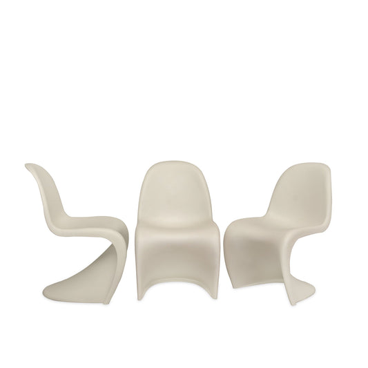 Set of 3 Vitra Verner Panton Dining Chairs