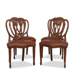 Set of 4 Theodore Alexander Mahogany Hepplewhite Dining Chairs
