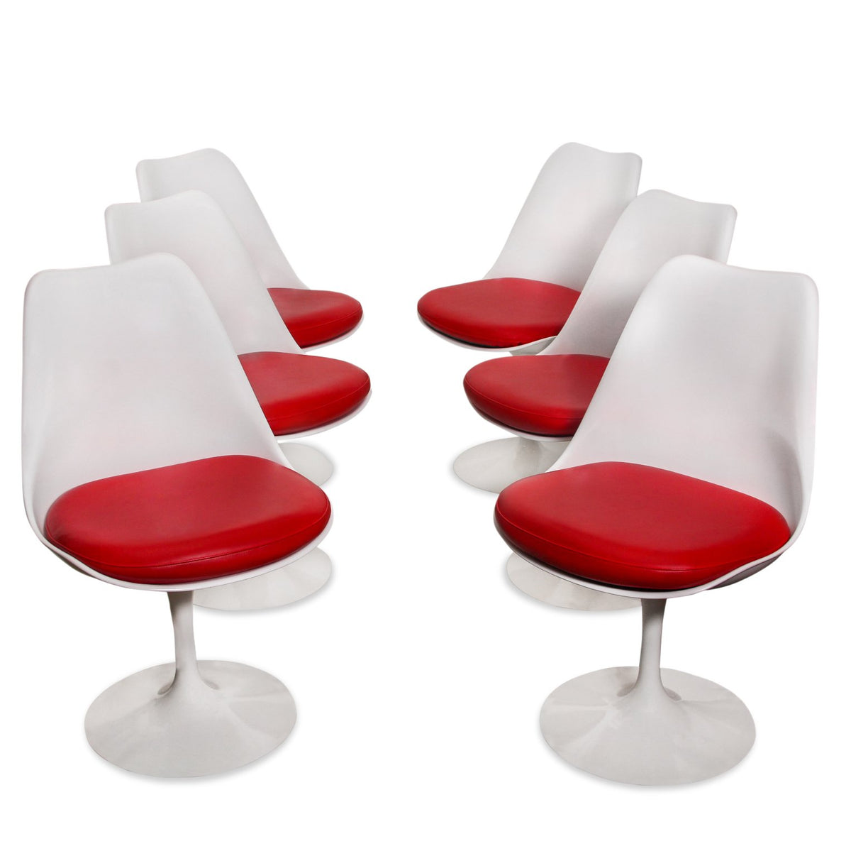 Set of 6 Knoll Tulip Chairs by Eero Saarinen