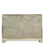 Pearson Starburst Design Shagreen & Silver Leaf Cabinet