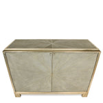 Pearson Starburst Design Shagreen & Silver Leaf Cabinet