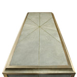 Pearson Starburst Design Shagreen & Silver Leaf Cabinet