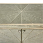 Pearson Starburst Design Shagreen & Silver Leaf Cabinet