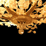 Silver Gilt Venetian Crystal Chandelier