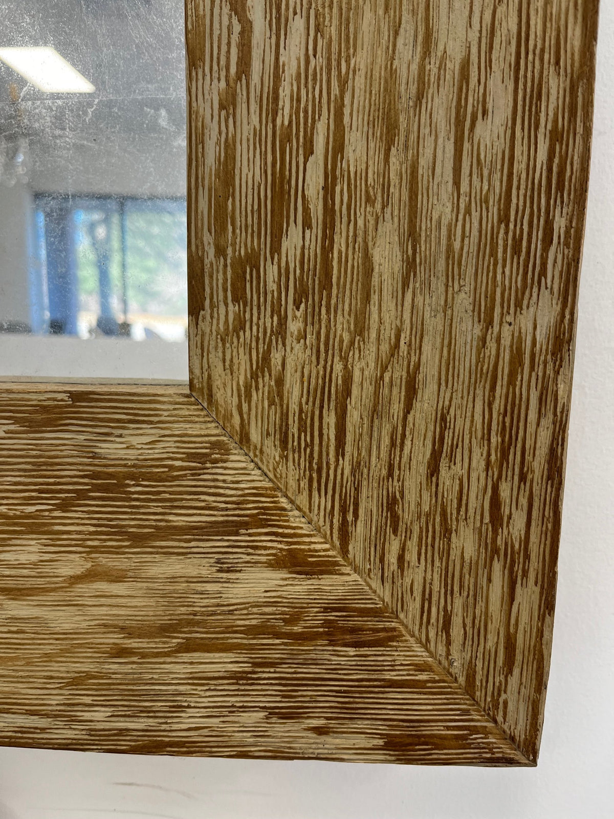 Niermann Weeks Sutton Antiqued Cerused Oak Mirror