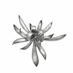 TED MUEHLING STERLING SILVER CHRYSANTHEMUM CANDLE HOLDER